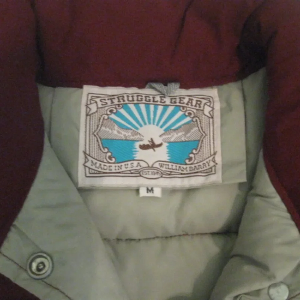 Struggle Gear Cranberry Puffer Vest